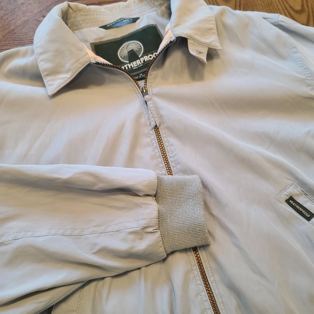 Men's Medium Weatherproof Micro Fiber Jacket/Coat Soft Blue